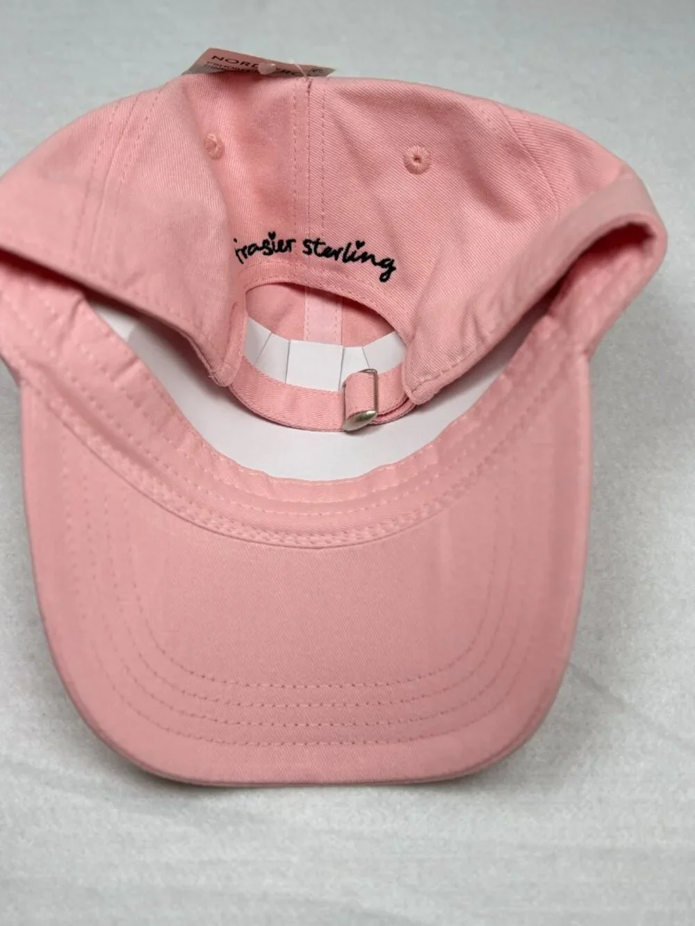 Frasier Sterling Martini Embroidered Baseball Cap Hat Pink Dad Hat Coquette Chic
